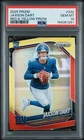 2025 Prizm Jaxson Dart Red Yellow /44 SSP Giants RC #332 POP 1