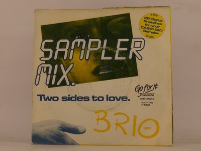 BRIO TWO SIDES TO LOVE (picture sleeve) (137) 7'' PRIORITY