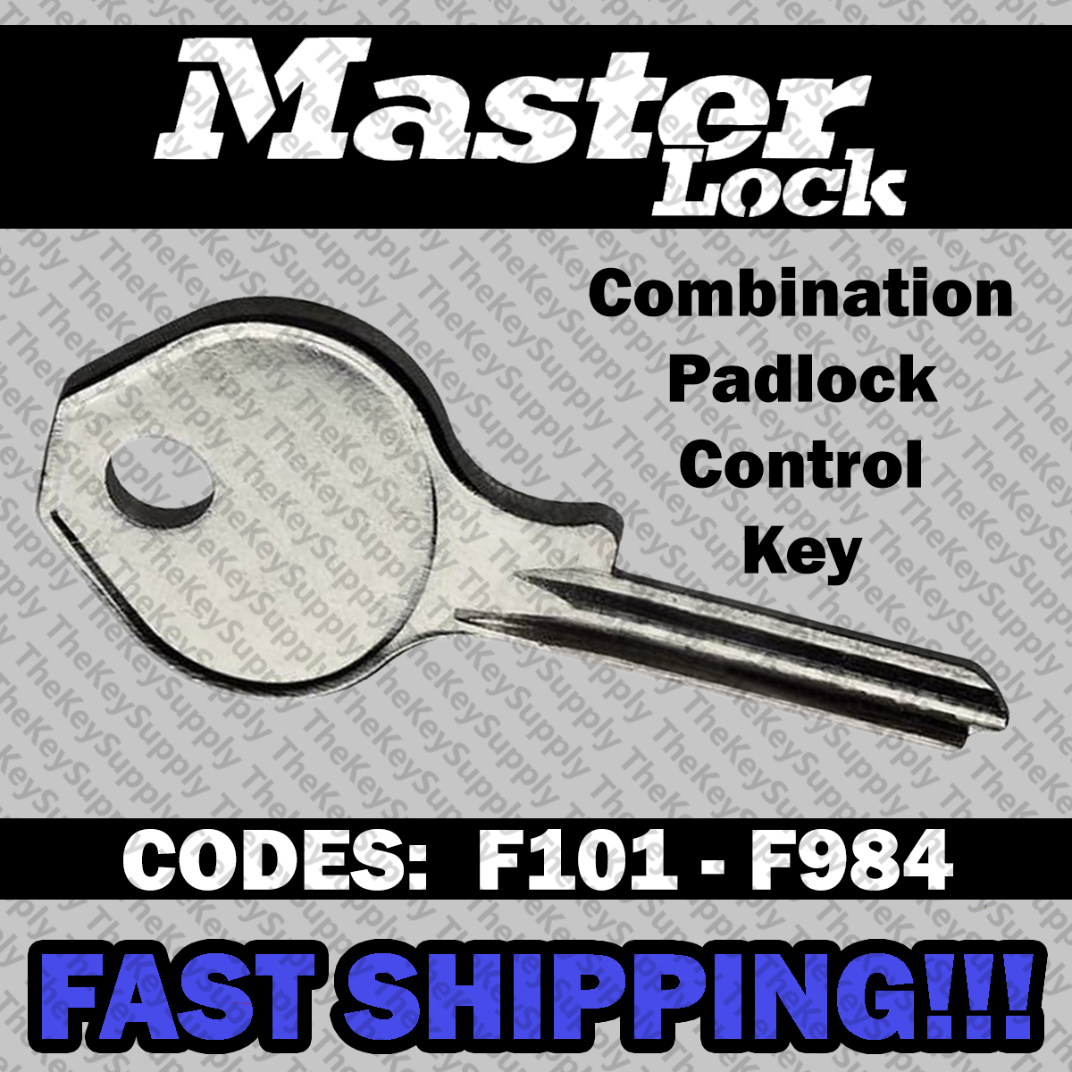 Master Lock Combination Override Key Cut to Your Code F101 - F984 | eBay