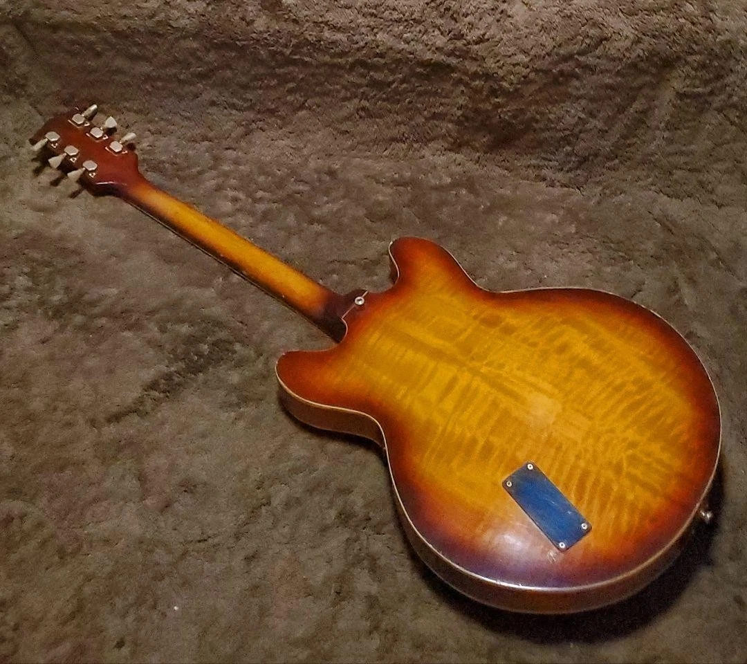 Guitarra semiacústica rara Elk SAG-540 Sunburst USADA