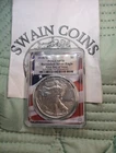 2018 W American SILVER EAGLE SP70 PCGS FDOI E14-42