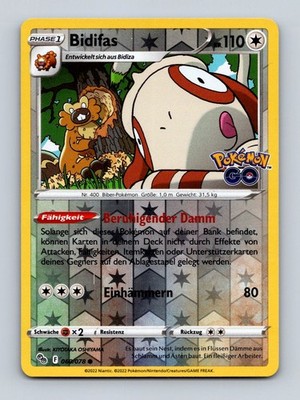 TCG Pokemon Karte Bidifas 060/078 DE KIYOTAKA OSHIYAMA Reverse Holo Pokemon GO