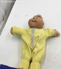 Cabbage Patch Kids Green Eyes Wearing Yellow Outfit Soft Body Baby Boy Doll