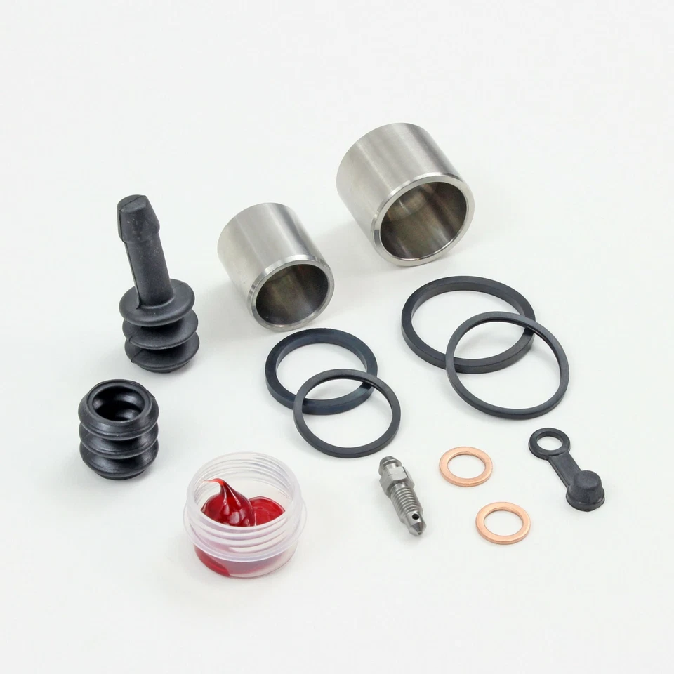 Sello de pinza de freno + kit de pistón de acero inoxidable para Suzuki GS500E GS 500 Frt 1989-95 Foto 2 de 4