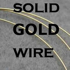 BEST USA MADE SOLID 14K YELLOW GOLD ROUND WIRE 18-30 Gauge 1/2 Hard : GODSPEED