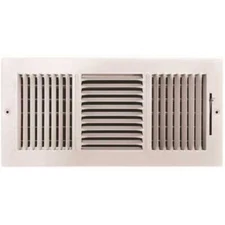 TruAire 103M 14X06 14 in. x 6 in. 3-Way Steel Wall/Ceiling Register , White