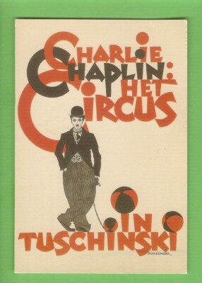 CHAPLIN AK KINO / SCHAUSPIELER Zeichnung SCHLESINGER ed.Art Unlimited / RAR