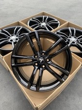 19" Tesla Model S Factory Wheels Rims Gloss Black OEM Split Set 4 2012-2021