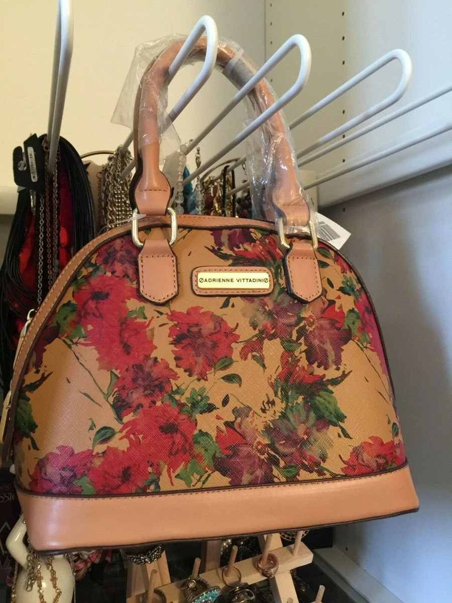 ADRIENNE VITTADINI Tan/Floral Tote bag - Small