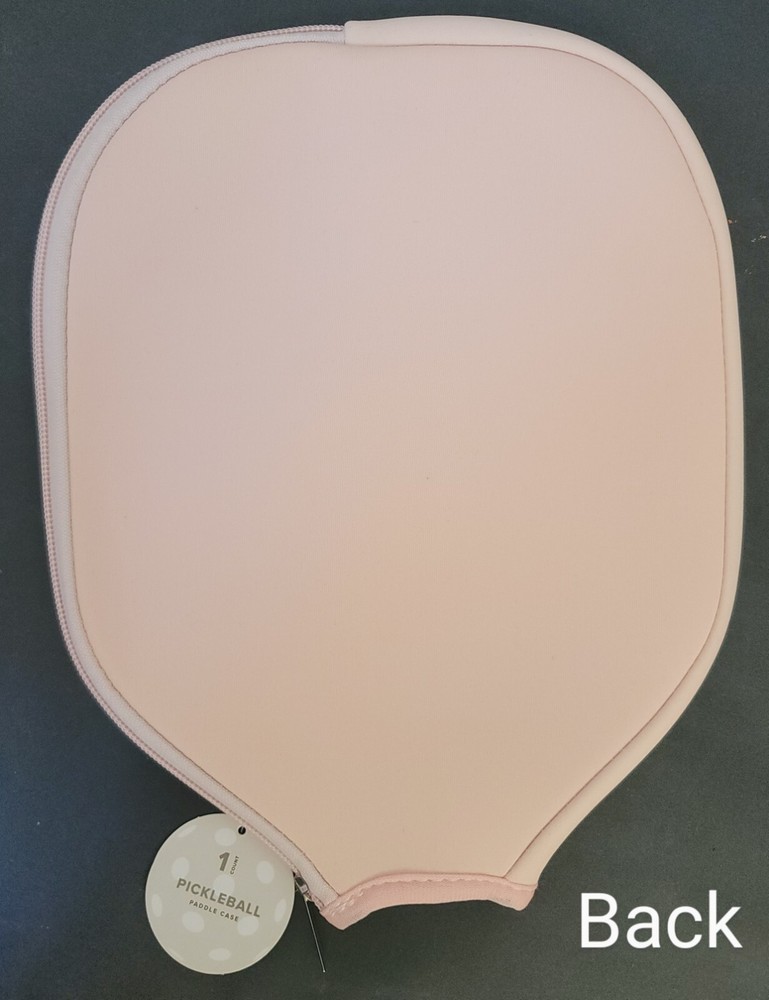 4 Neoprene Pickleball Paddle Covers with Ball or Wine Holder in Grey Pink Blue NWT
