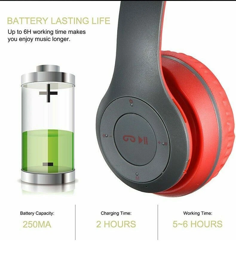 P47 Wireless Gaming Headset with FM Radio AUX Connectivity eBay