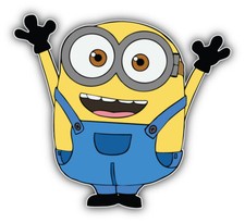 Minions Cartoon Jerry Sticker Bumper Decal - Sizes Minions Cartoon Jerry Sticker Bumper Decal - Sizes