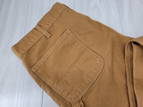 Men's CARHARTT B11BRN Canvas Carpenter Canvas Pants Jeans Sz 42x32 - Picture 6 of 10