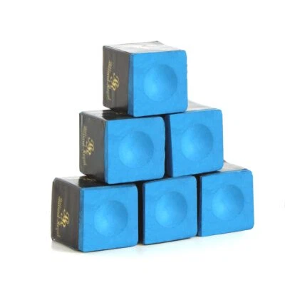 BILLIARD ROYAL 6 x Billardkreide Billiard-Royal Blau