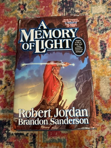 A Memory Of Light By Robert Jordan Auto Signed 1ST Edition The Wheel Of Time VG