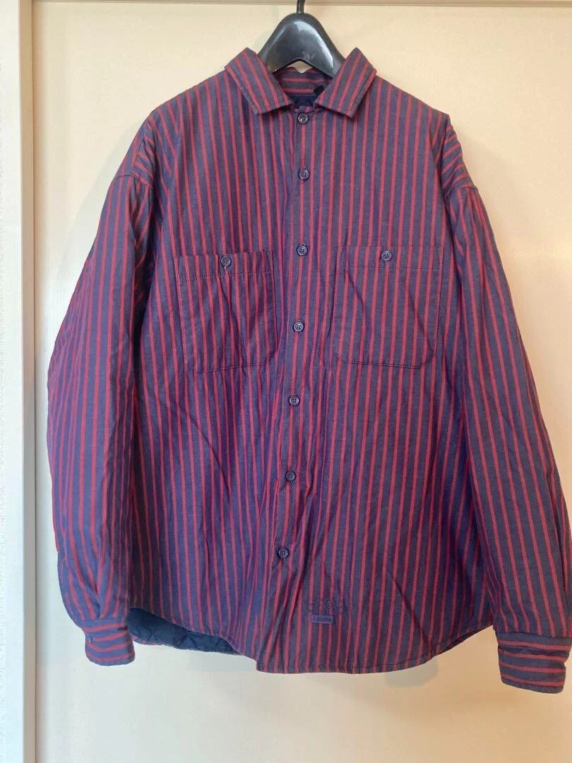 Chemise matelassée SUPREME 24SS x MM6 Maison Margiela M6 veste rayée du Japon