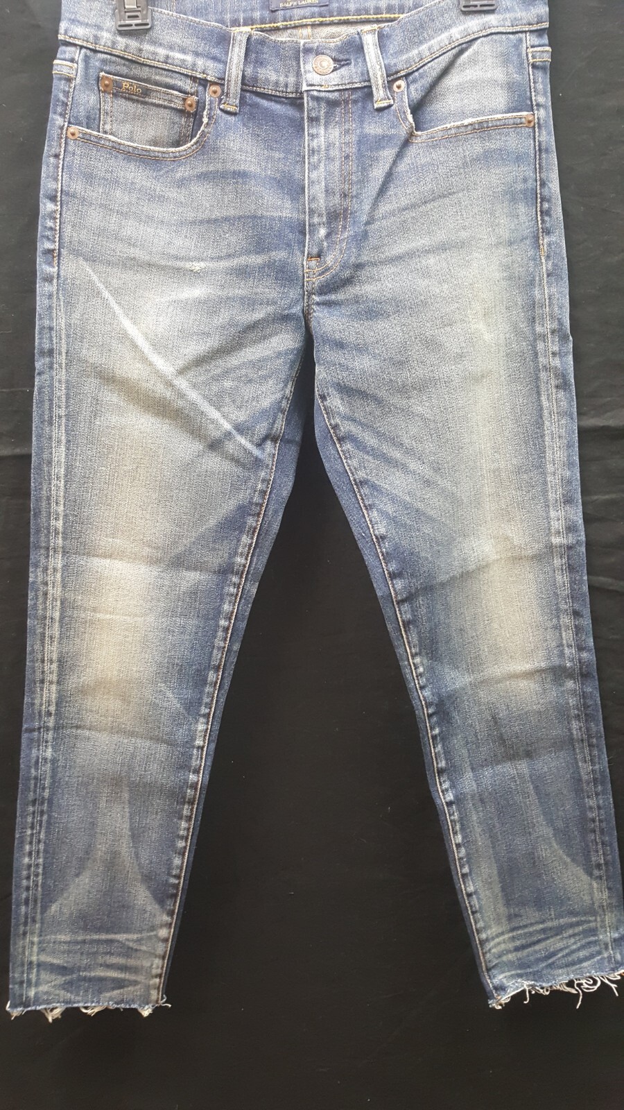 Женское поло Polo Ralph Lauren в обтяжку Tompkins, синее, 28