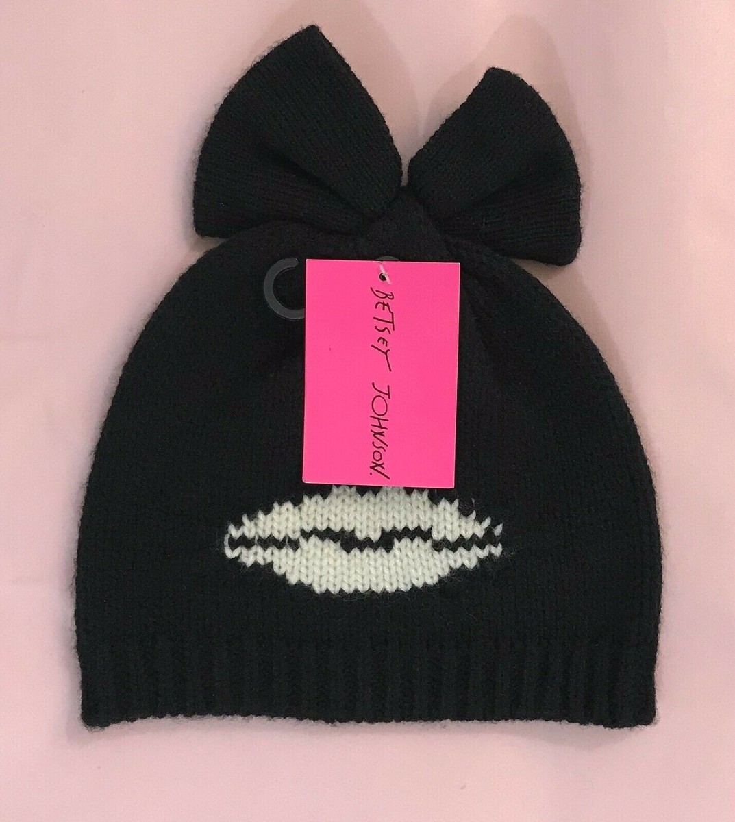NWT BETSEY JOHNSON KISS and Tell Beanie Betsy Johnson turban beanie women main image 2