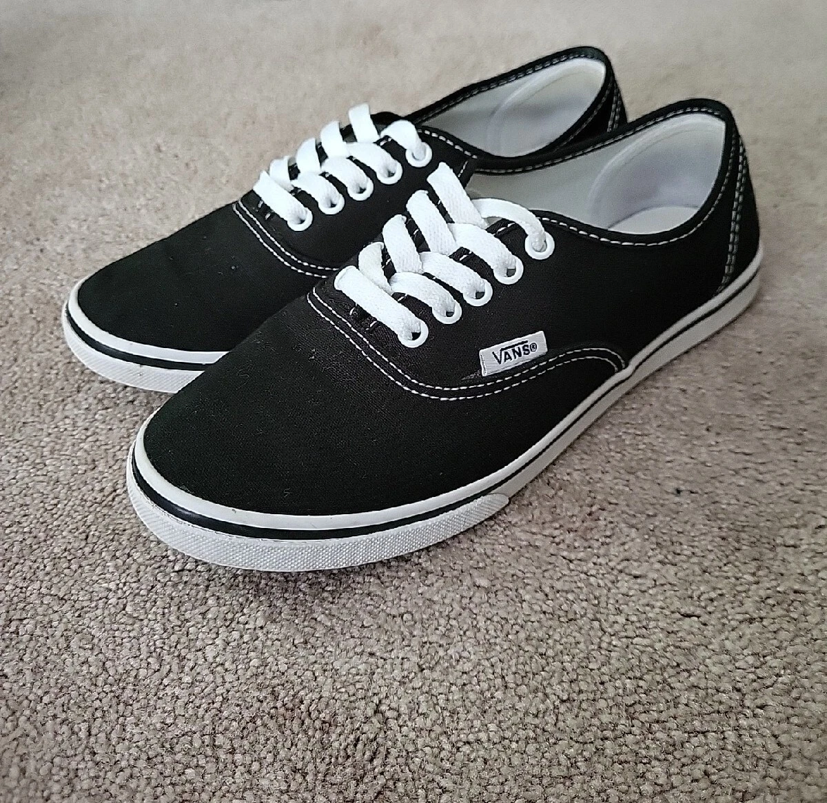 Vans authentic black sales size 5