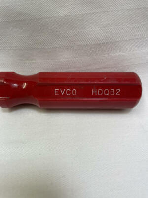 EVCO HDQB2 Tool Square Recess Driver Red Handle 7 1/2'' long Excellent