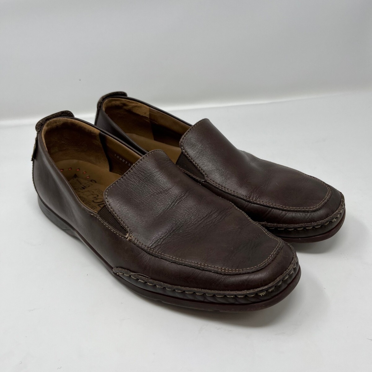 Mepgisto Caramel Brown Leather \'Cool Air\' Men\'s Slip-Ons Amazon.com | GOSPT Men main image 4