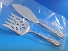 Rose Point by Wallace Sterling Silver Fish Serving Set 2 Piece Custom Made HHWS