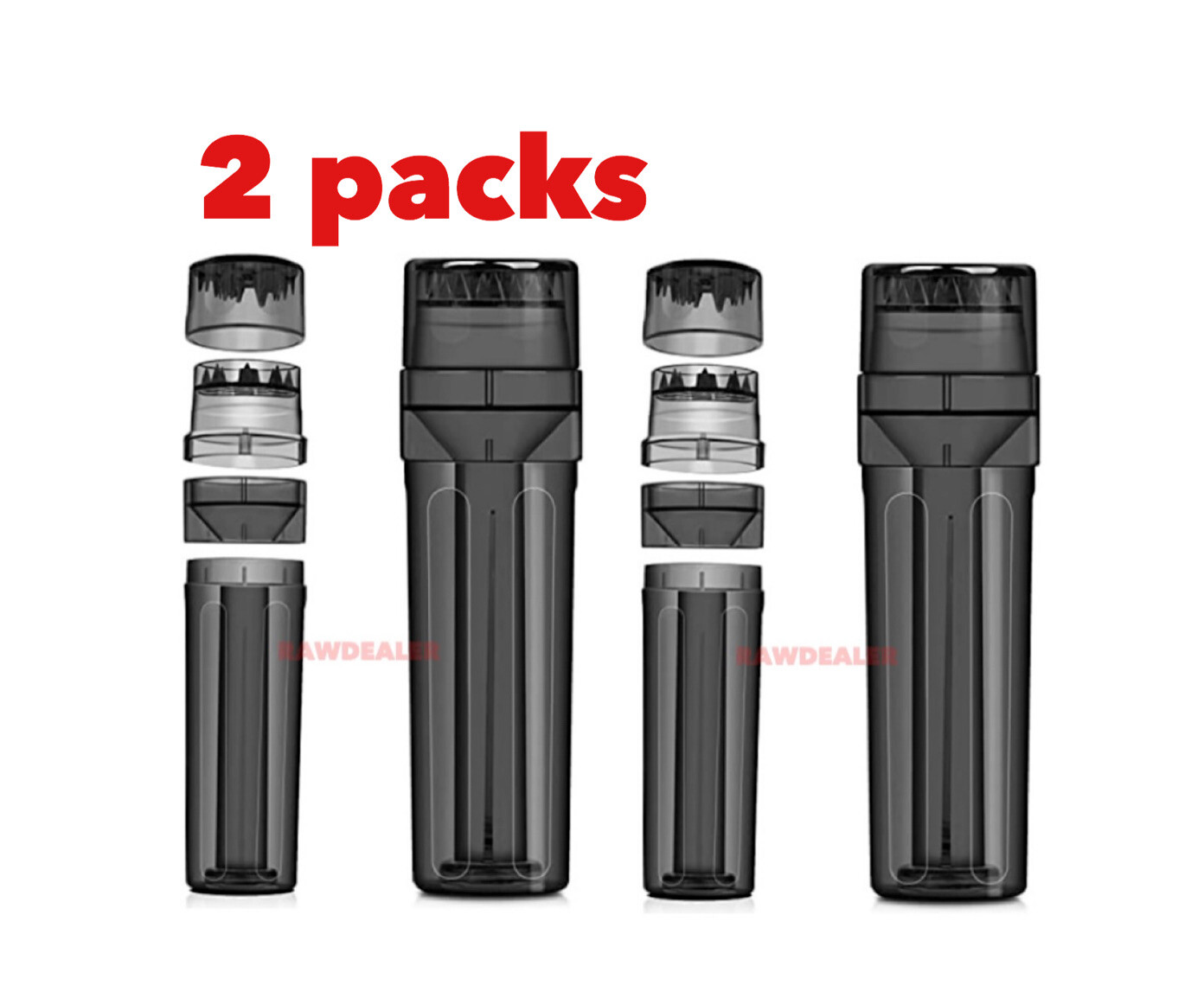 new design portable herbal tobacco grinder crusher  cone filler storage 3 in1