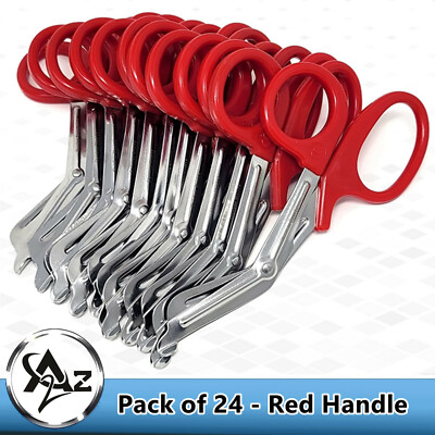 24Pc Nurse Medical Scissors EMT 7.5'' Utility Bandage Shears Paramedic Emergency 