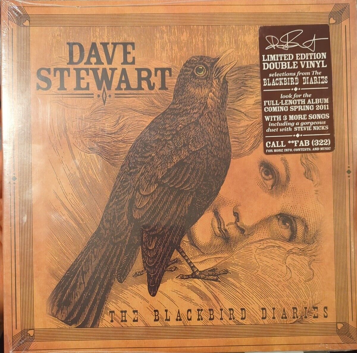 The  Blackbird Diaries Vinyl Album 2-Disc LP Limited Edition Dave Stewart SEALED