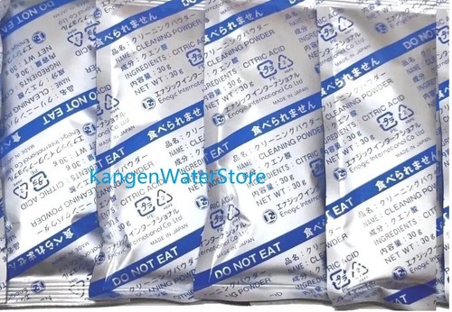 4 (Four) Cleaning Powders KANGEN ENAGIC Alkaline Water LEVELUK Citric Powder - Picture 2 of 2