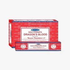 Satya Dragon Blood Incense Sticks Natural Fragrance Masala AGARBATTI 15x12 Pack