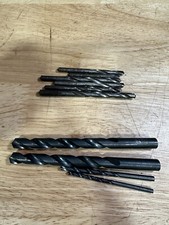 Vintage Lot Of 10 Varying Size Jobber Drill Bits