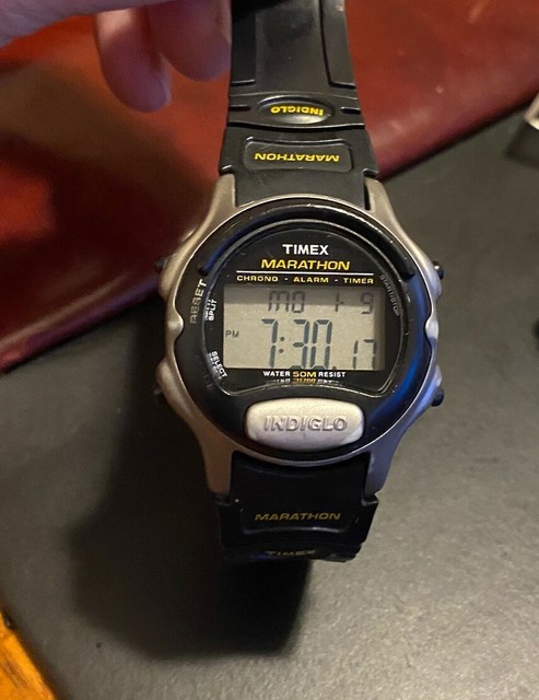 40mm Timex Marathon Chrono Alarm, WR to 50M | eBay