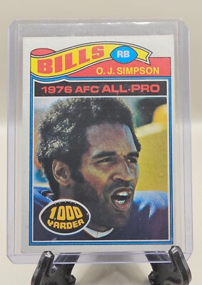 #ad 1977 Tops O.J. Simpson 1000 Yarder $27.00