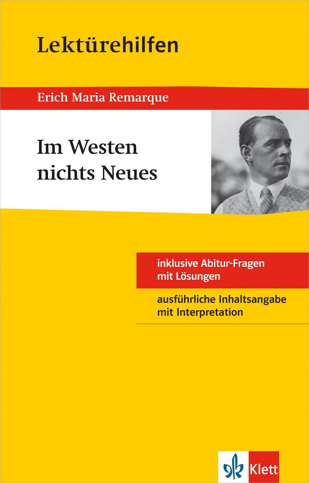 Thumbnail - Lektürehilfen ""im Westen Nichts Neues"" Erich M. Remarque