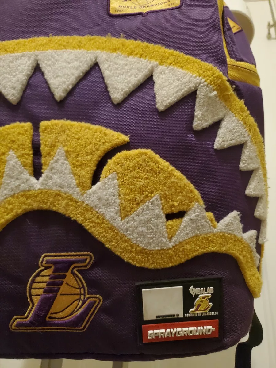 LA Lakers World Champions Sprayground NBA Basketball Backpack