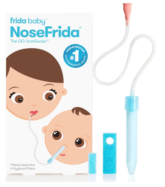 Frida Baby NoseFrida SnotSucker Nasal Aspirator for Baby, Baby Nose Sucker