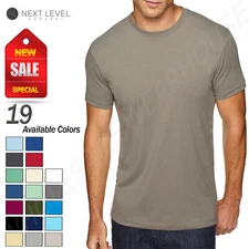 NEW Next Level Men's Sueded Crew next Premium Fit XS-XL T-Shirt R-6410
