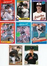 Huge 35 + PETE HARNISCH different card lot RC 1989 - 1995 Orioles Astros