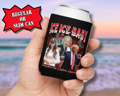 ALPACA SMOKES Beer Can Cooler ICE Donald Trump Bootleg 90s Rap Kristi Noem Tom Homan Koozie