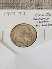 1913 Buffalo Nickel Type 1  Gem BU Awesome Luster and No Marks