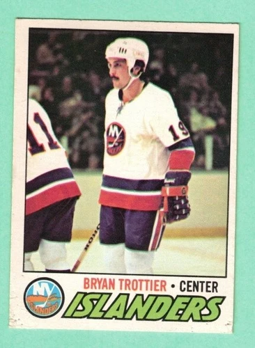 (1) BRYAN TROTTIER 1977-78 O-PEE-CHEE # 105 ISLANDERS 2ND YEAR VG (L6397)
