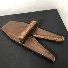 Vintage Handmade Wooden Boot Jack Puller Farmhouse Rustic Primitive Tool