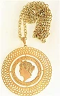 Winged Liberty Head Coin Medallion Pendant Necklace Collector Numismatics Gold P