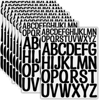 Selbstklebende Buchstaben Vinyl Sticker Set FüR Diy Wetterfest Schwarz 624 StüCk