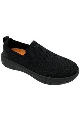 Hush Puppies Men\'s Classic Black Slip-Ons Mens Hush Puppies Transit Extra Wide Men Black Leather Work  main image 3