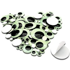 Wiggle Eyes Googly Self Adhesive Glow Dark Luminous 100pcs Assorted Sizes DIY Cr
