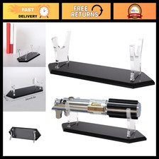Acrylic Lightsaber Display Stand Case - Desktop Hilt Holder for Collectibles Bl
