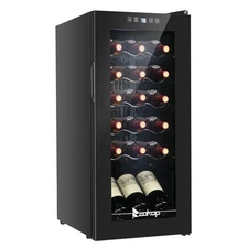 18 Bottle 52L Cooler Wine Fridge Refrigerator Cellar Beer Compressor Bar Digital