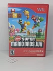 New Super Mario Bros. Wii (Nintendo Wii, 2009) Game Disc & Case TESTED + WORKS